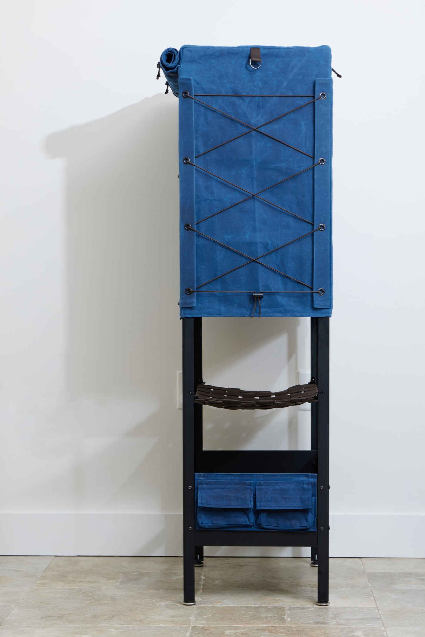 Blue canvas Storage Unit